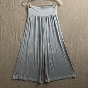 Bryn Walker Women's Size XS Modal Blend Dusty Blue Wide Leg Crop Pants